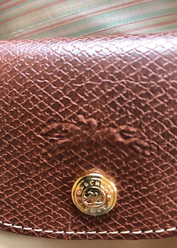 Longchamp marka Bej Deri Kadın Çapraz Çanta - Görsel 5