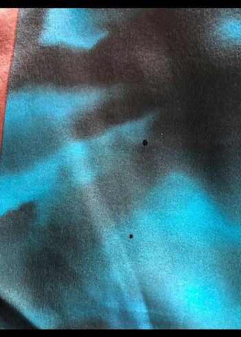 Bohem Tarz Turkuaz İpek eşarp - Görsel 6