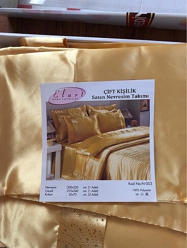 Çift kişilik saten nevresim takımı - Görsel 4