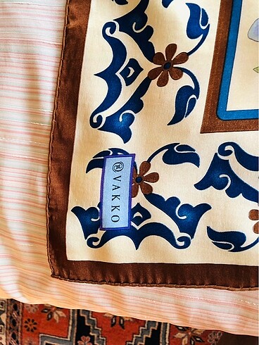 Vakko ipek eşarp - Görsel 6