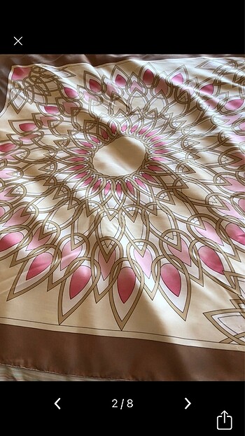 Vakko twil eşarp - Görsel 3