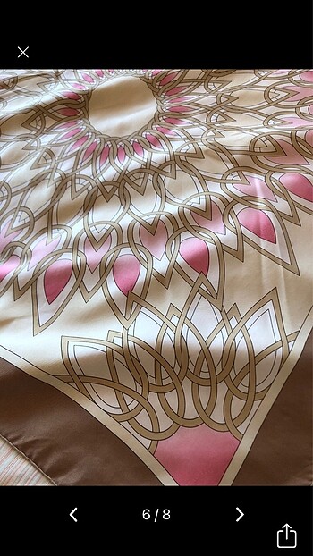 Vakko twil eşarp - Görsel 6