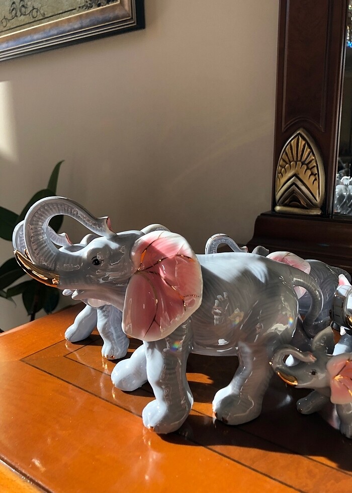 Seramik dekoratif fil aksesuarı - Görsel 3