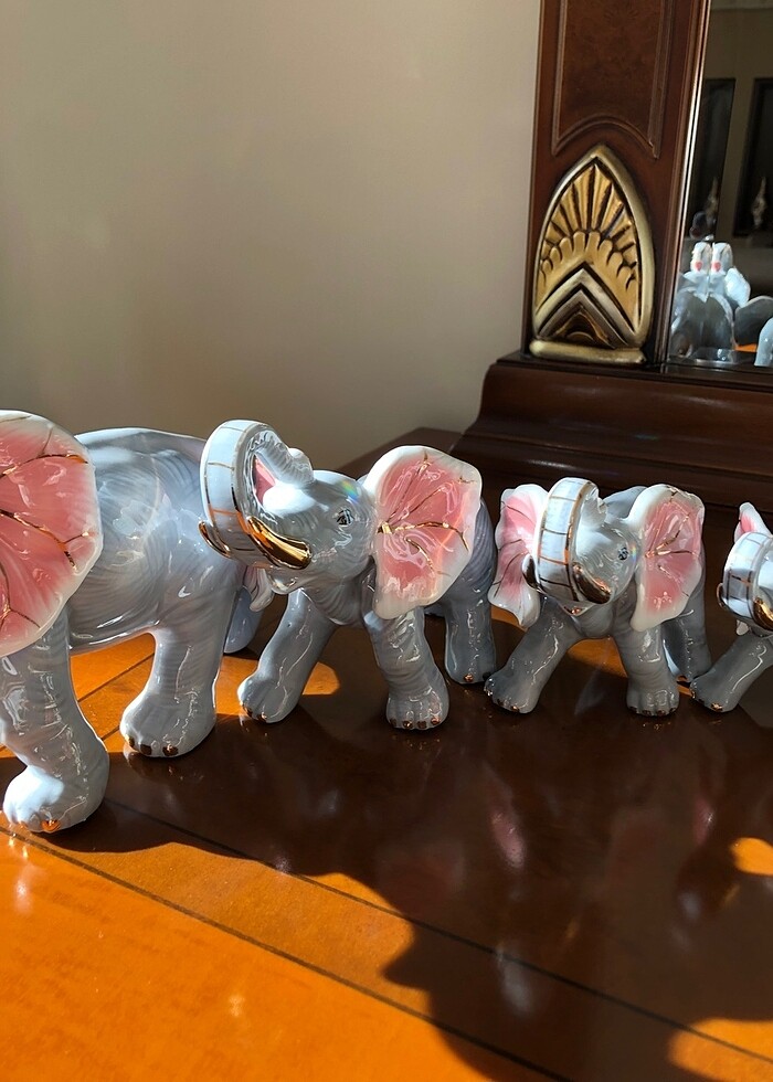 Seramik dekoratif fil aksesuarı - Görsel 4