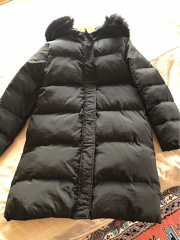 Twist siyah renk şişme mont - Görsel 5