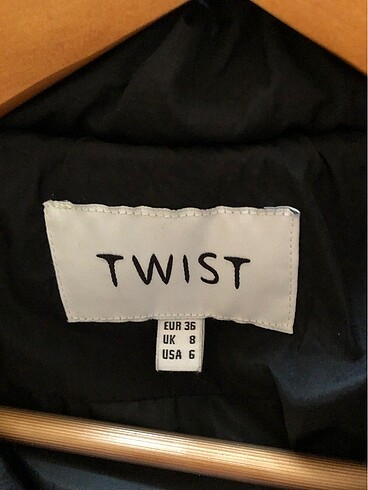 Twist siyah renk şişme mont - Görsel 8