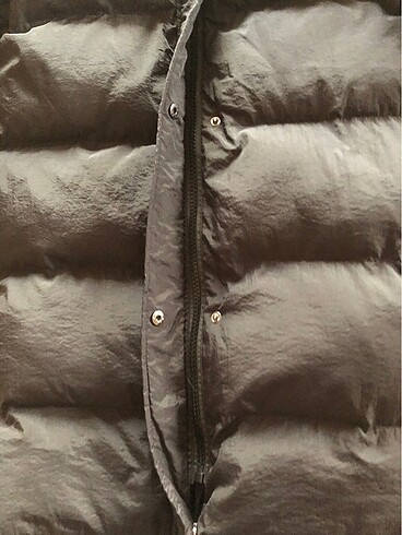 Twist siyah renk şişme mont - Görsel 7