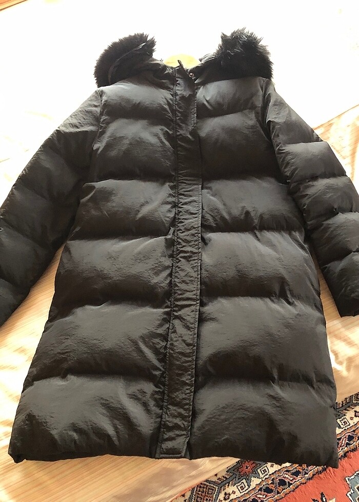 Twist siyah renk şişme mont - Görsel 5