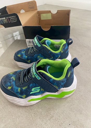 23 Beden mavi Renk Skechers Erkek Çocuk 23 Numara Spor Ayakkabı