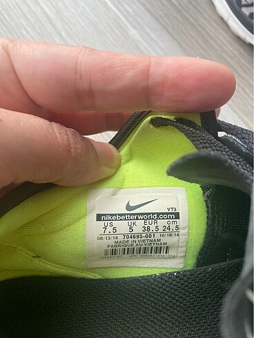 38 Beden beyaz Renk Nike 38 numara spor ayakkabı