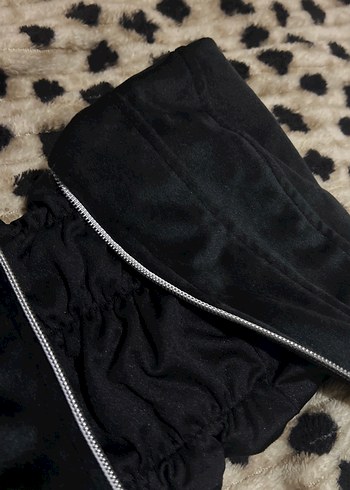 Siyah Fermuarlı Straplez Bustiyer - Görsel 4