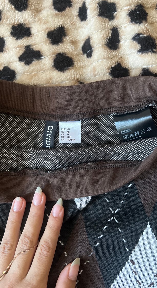 baklava desenli mini etek - Görsel 2