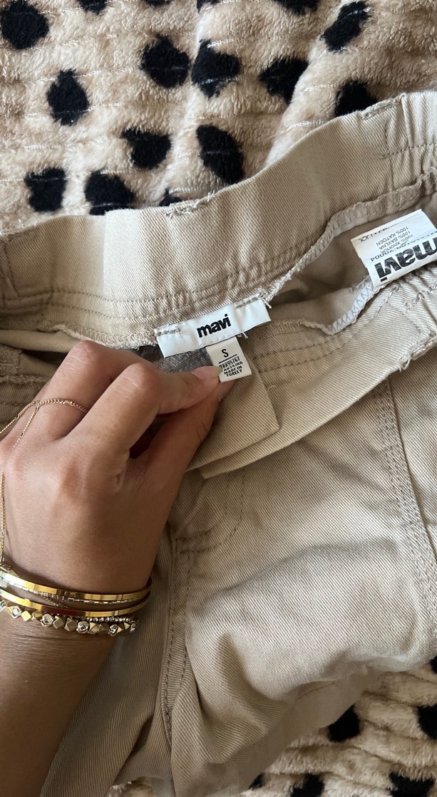 Bej Kadın MiniŞort - Görsel 4