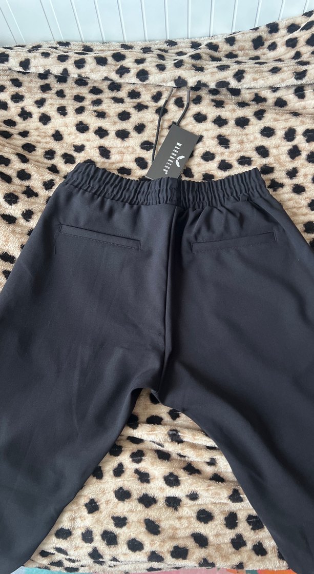 Siyah kumas pantolon - Görsel 2