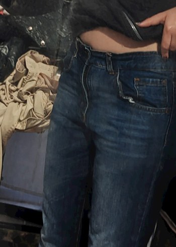 Rahat Kesim Mavi Kadın Kot Pantolon - Görsel 3