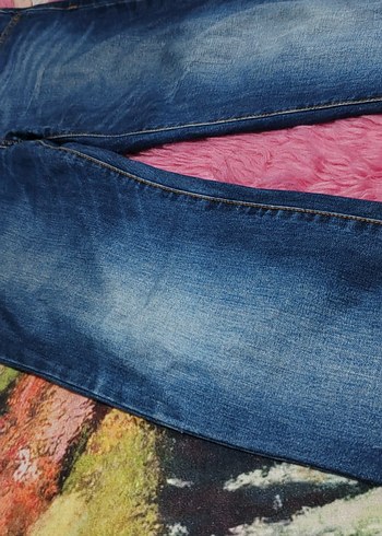 Rahat Kesim Mavi Kadın Kot Pantolon - Görsel 4