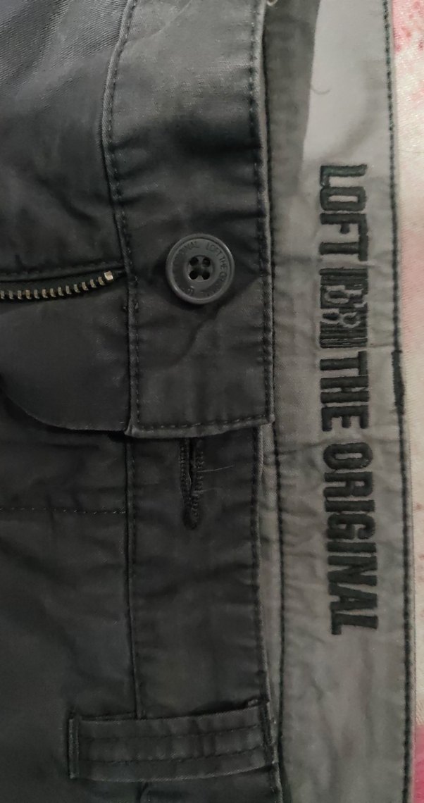 Gri Fermuarlı Pantolon - Görsel 2