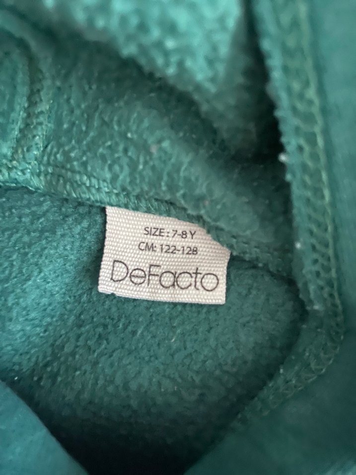 Yeşil Kapüşonlu Erkek Çocuk Sweatshirt - Görsel 2