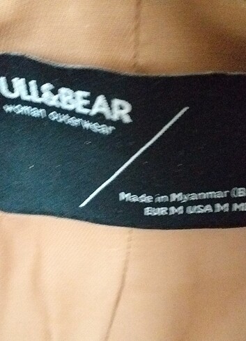 Pull and Bear 40 beden bayan kaban ceket tarzi