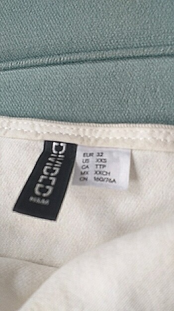 H&M Krem kot elbise