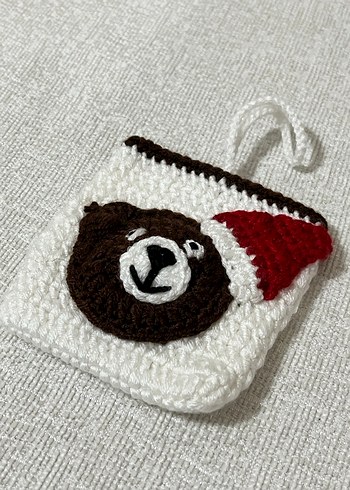 Kahverengi Nakışlı Bozuk Para Cüzdanı - Görsel 2