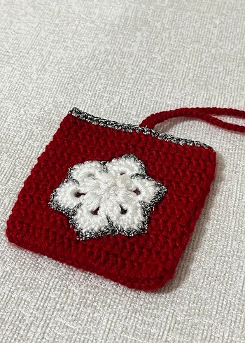 Nakışlı Kırmızı Bozuk Para Cüzdanı - Görsel 2