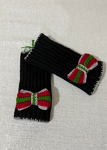 Renkli Örgü Kadın Eldivenleri - Görsel 2