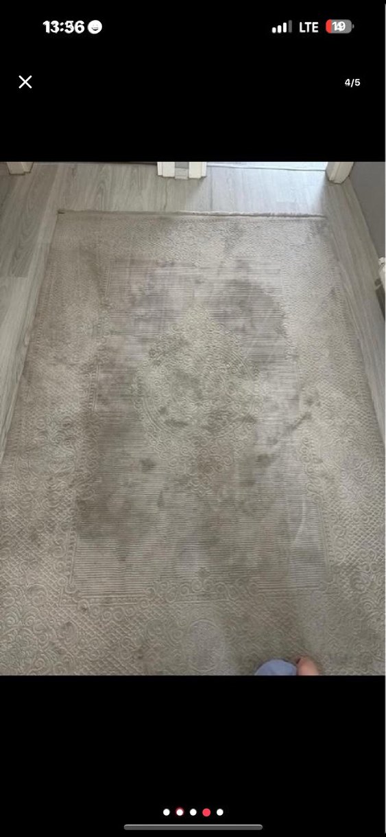 Gri Modern Klasik merinos Halı - Görsel 4