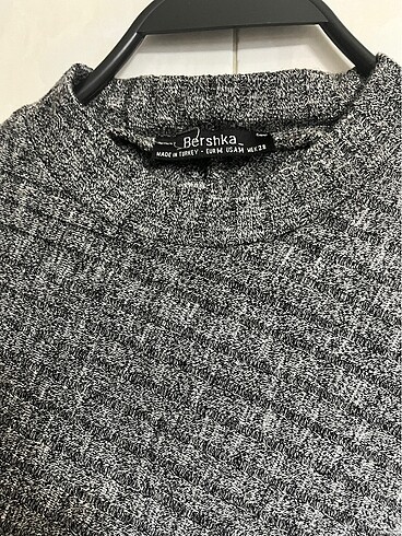 m Beden Bershka Gri Kazak Elbise