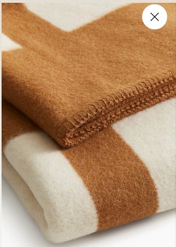 H&M Açık Kahverengi Yumuşak Battaniye - Görsel 2