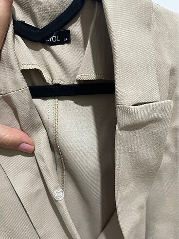 Vizon ceket elbise - Görsel 4