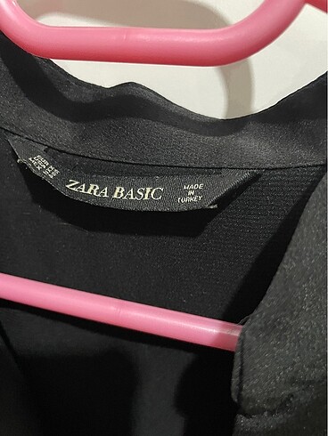 Zara siyah saten bluz - Görsel 3