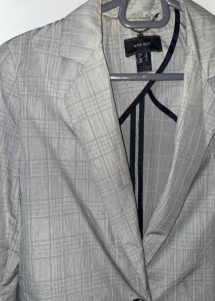 Mango gri blazer ceket - Görsel 4
