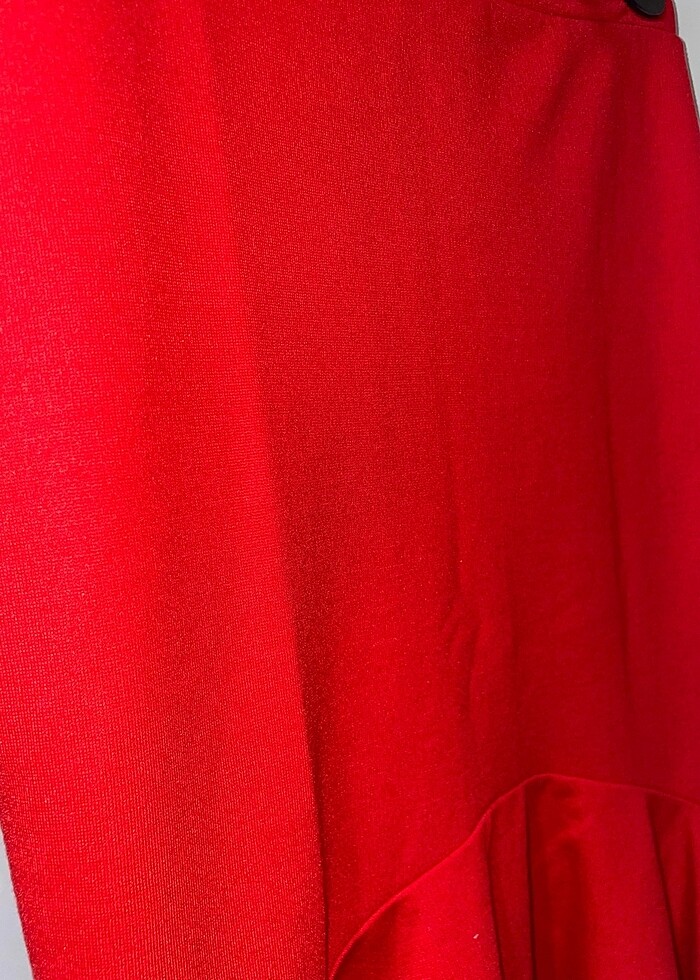 Zara kırmızı kalem etek - Görsel 4