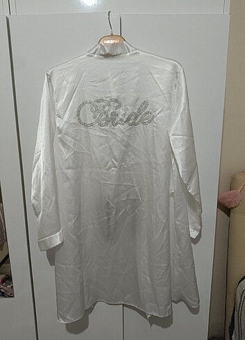 Bride yazılı saten ceket