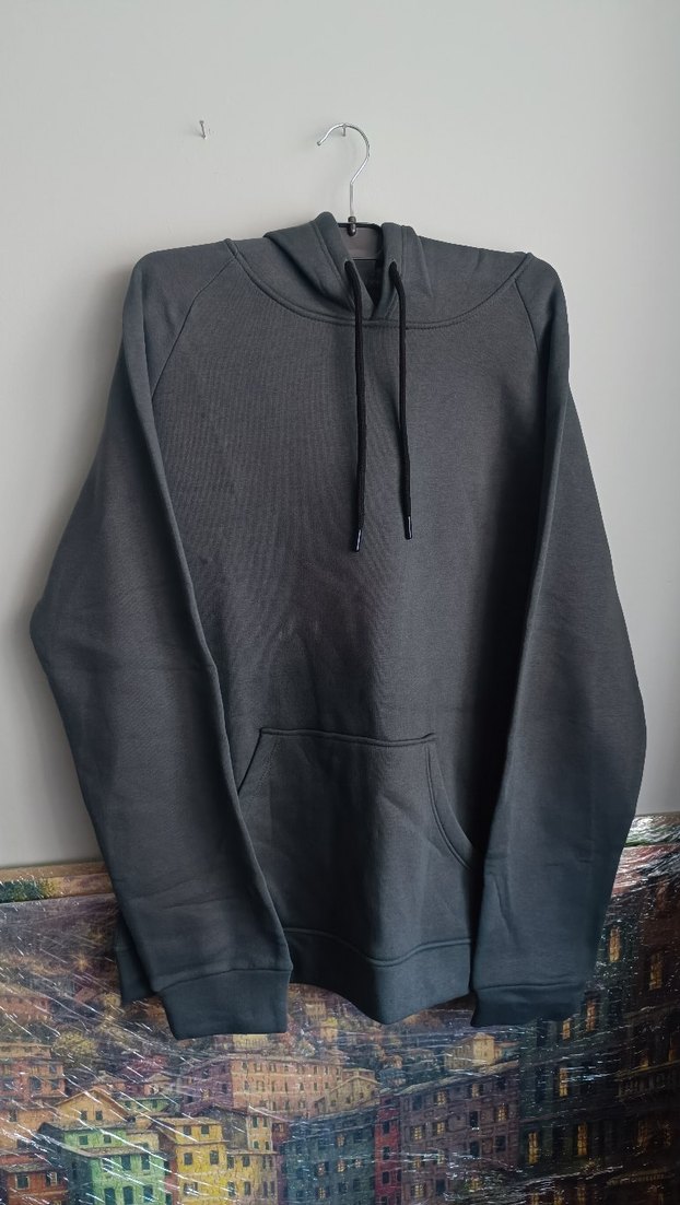 Gri Kapüşonlu Kadın Sweatshirt - Görsel 2