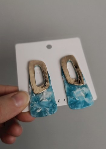 Mavi Bohem Midi Küpe - Görsel 5