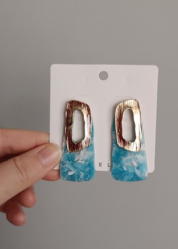 Mavi Bohem Midi Küpe - Görsel 2