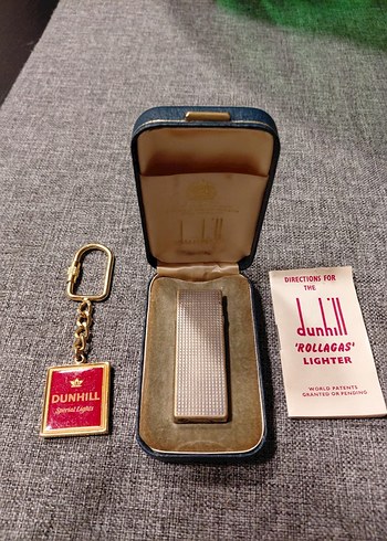 Vintage Dunhill 'Rollagas' Çakmak ve Anahtarlık
