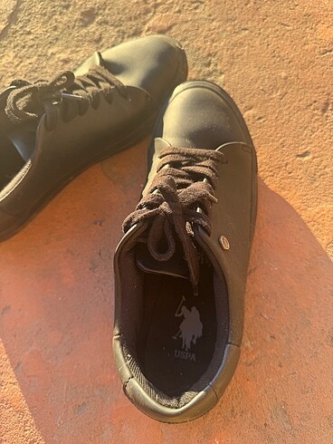 U.S Polo Assn. Us polo mat siyah ayakkabı
