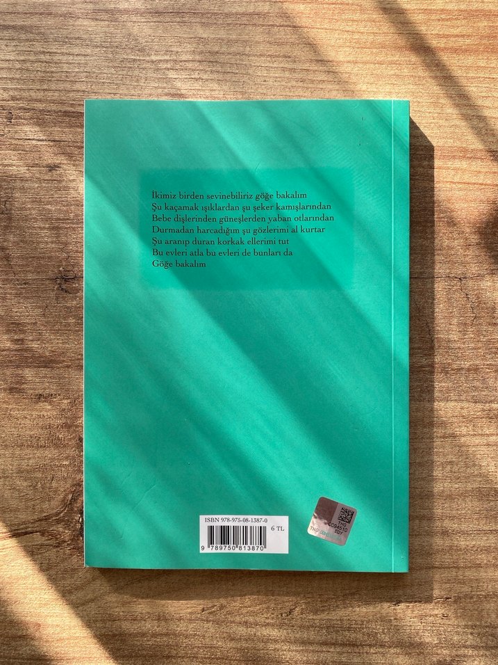 Turgut Uyar - Göğe Bakma Durağı Şiir Kitabı - Görsel 2