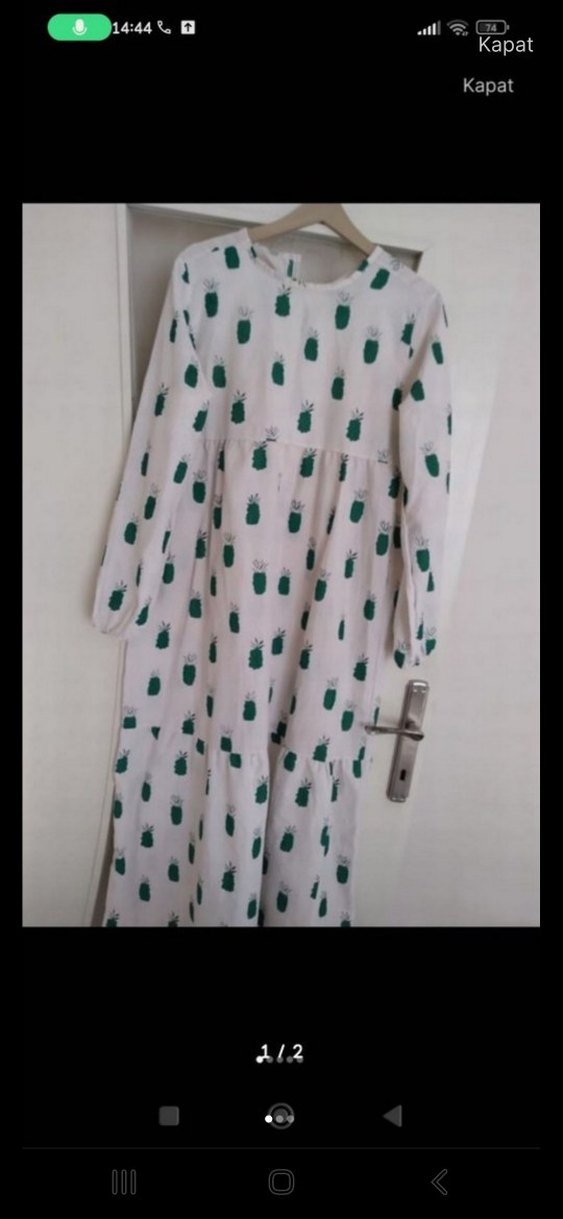 Yeşil Baskılı Hamile Bluzu - Görsel 2