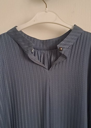 Gri Uzun tunik Yüksek Yakalı - Görsel 4