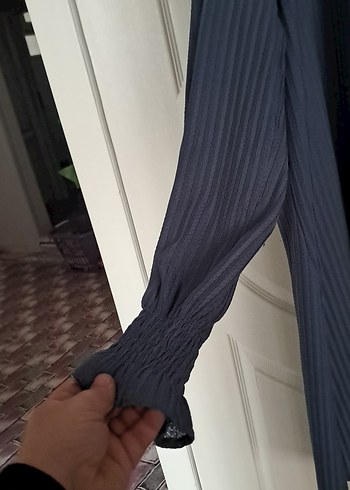 Gri Uzun tunik Yüksek Yakalı - Görsel 2