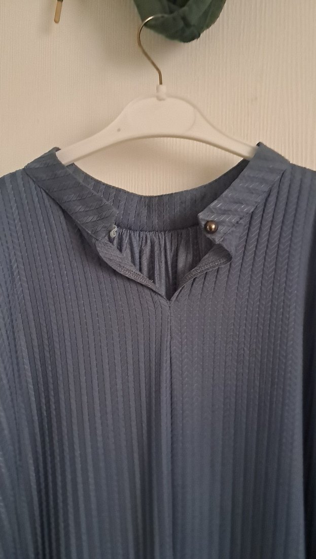 Gri Uzun  tunik Yüksek Yakalı - Görsel 4