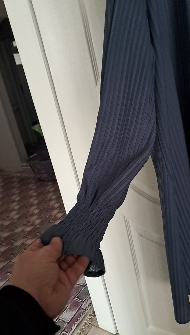 Gri Uzun  tunik Yüksek Yakalı - Görsel 2