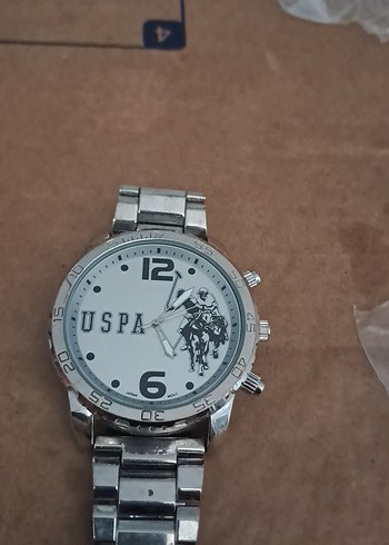 Gri Beyaz USPA Erkek Kol Saati - Görsel 5