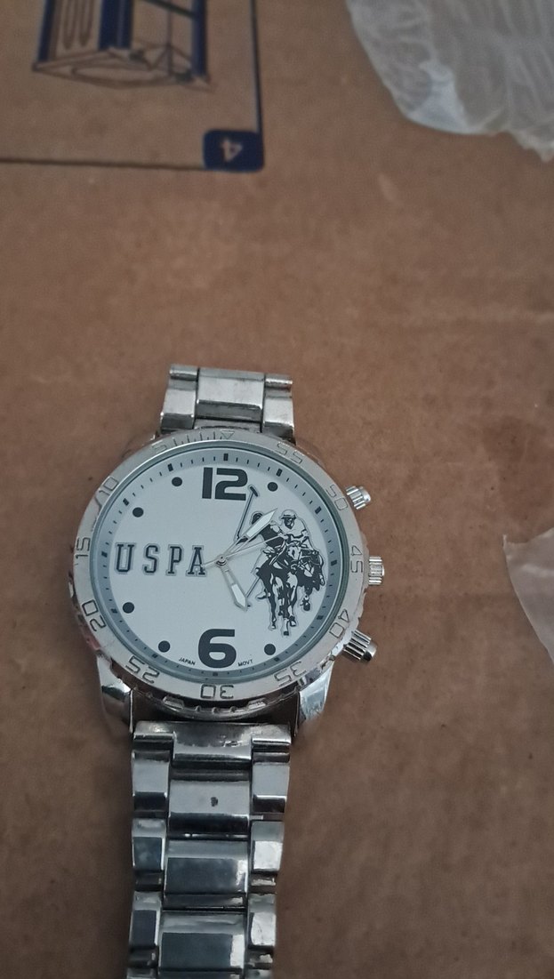 Gri Beyaz USPA Erkek Kol Saati - Görsel 5