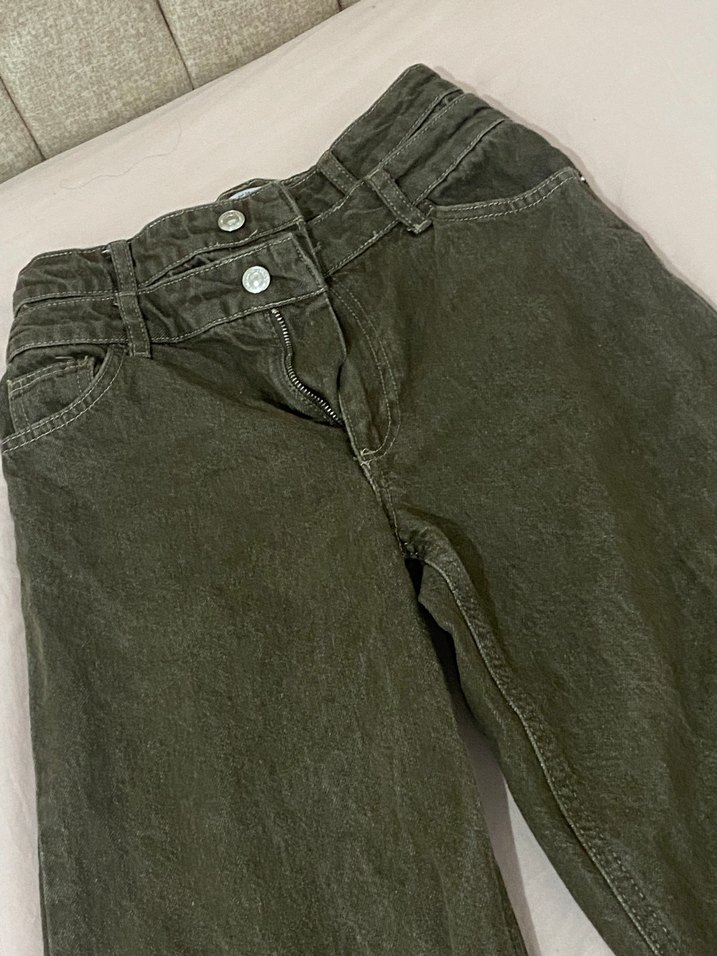 Kahverengi Deri Çiçek Desenli Strappy Büstiyer ve pantolon takım - Görsel 3