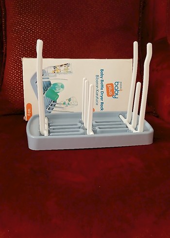 Beden Bebek Biberon Kurutucu Rafı - Mavi